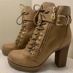 Tan Guess Booties